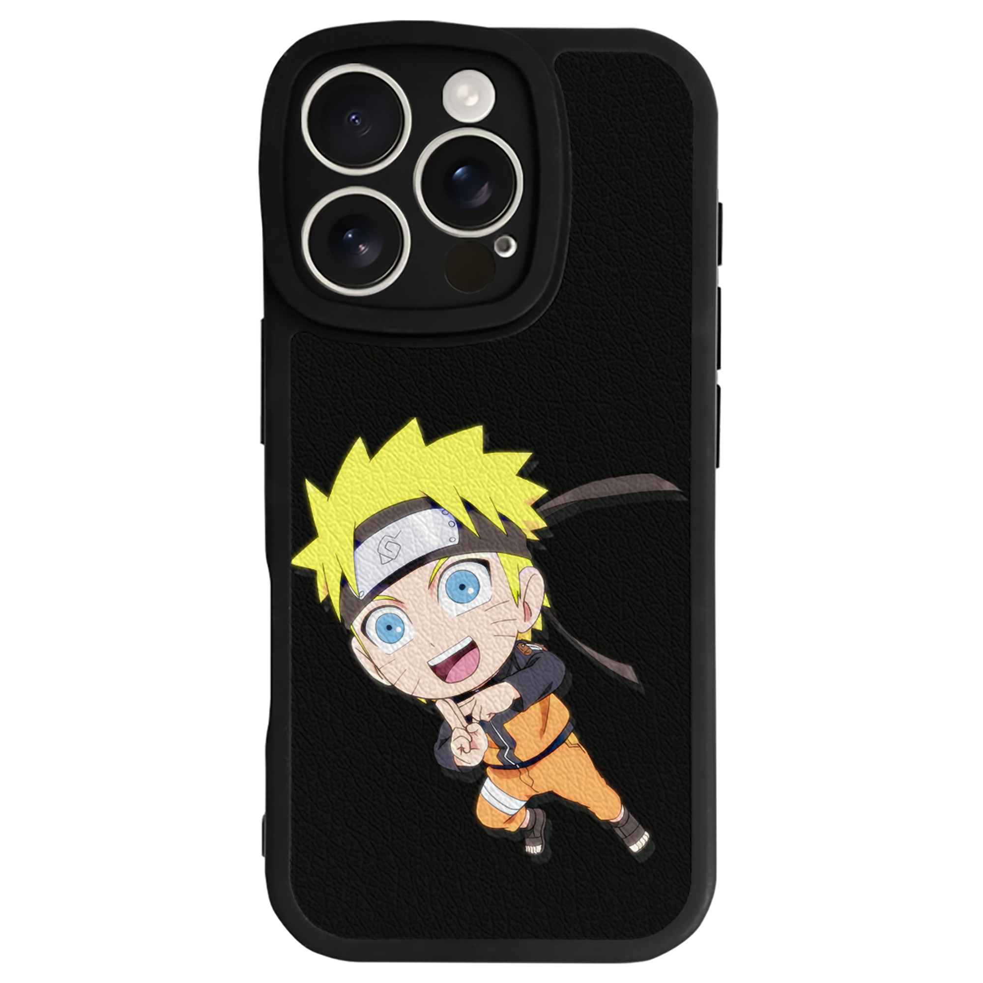 （画像用） NARUTO -ナルト- うずまき ナルト Uzumaki Naruto 【iPhone 16シリーズ対応】シリコンスマホケース（レザー調） 材質：シリコン